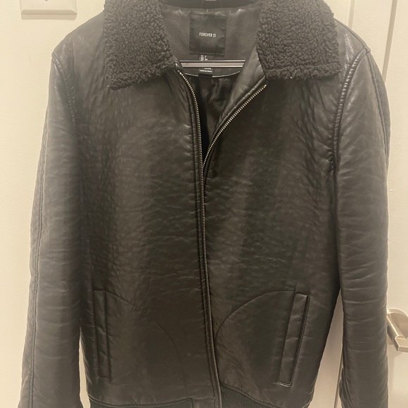 Forever 21 motor bike leather jacket - Picture 1 of 4